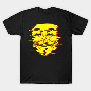 Anon Glitch Yellow T-Shirt